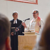 Superintendent Friedrich Selter und Dechant Wigbert Schwarze predigen in St. Johannis.