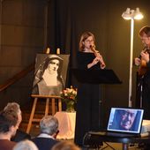 Friederike Merkel und Martin Steuber musizieren bei der Preisverleihung.